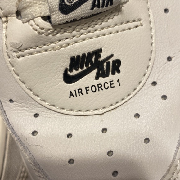 NIKE DOUBLE AIR FORCE 1 COLOR BLACK WHITE MENS SIZE 8 SNEAKERS - Picture 2 of 11